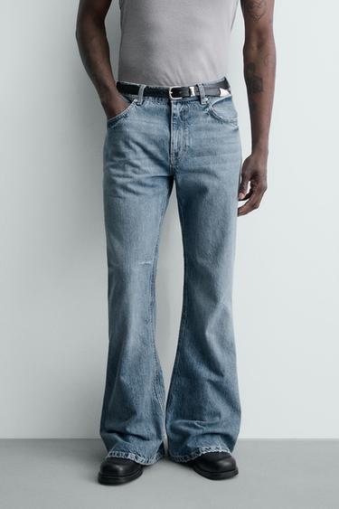 FLARE FIT JEANS - Light blue by Zara
