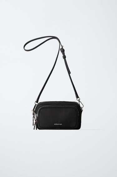 NYLON CROSSBODY BAG - Black by Zara