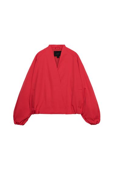 ZW COLLECTION BOMBER JACKET - Red by Zara