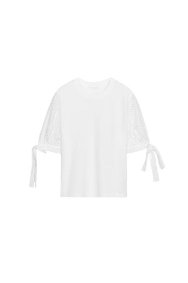 EMBROIDERED T-SHIRT - White by Zara