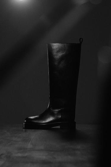LEATHER BOOTS LIMITED EDITION - Black by Zara