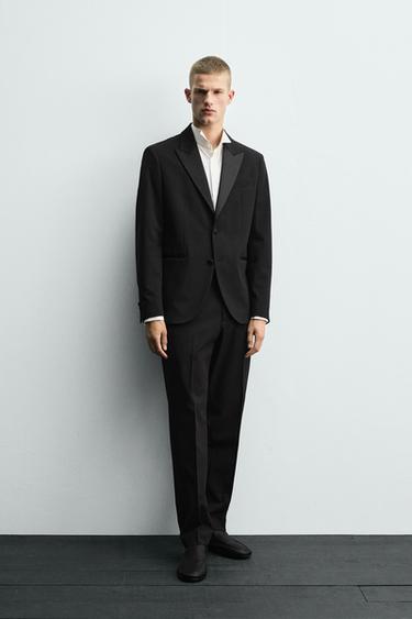 WOOL BLEND SLIM FIT DINNER JACKET - Black by Zara - Image 0