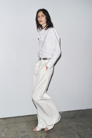 ZW COLLECTION TEXTURED SHIRT - White by Zara - Image 0