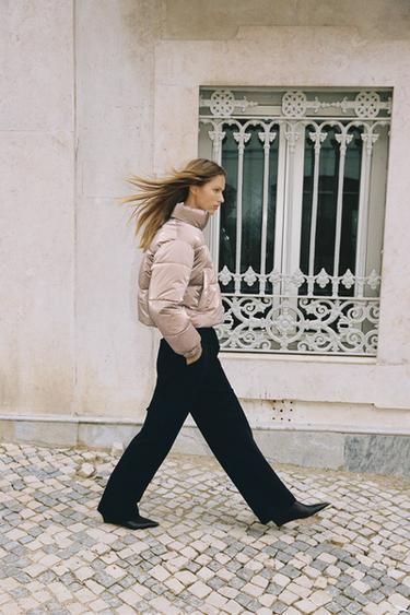 SHINY WATER-REPELLENT WINDBREAKER ANORAK - Cava by Zara