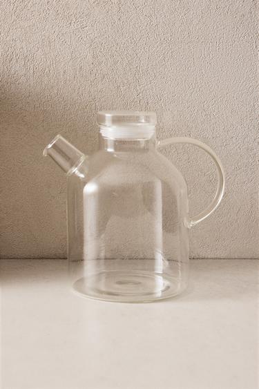 BOROSILICATE JUG WITH LID -  by Zara