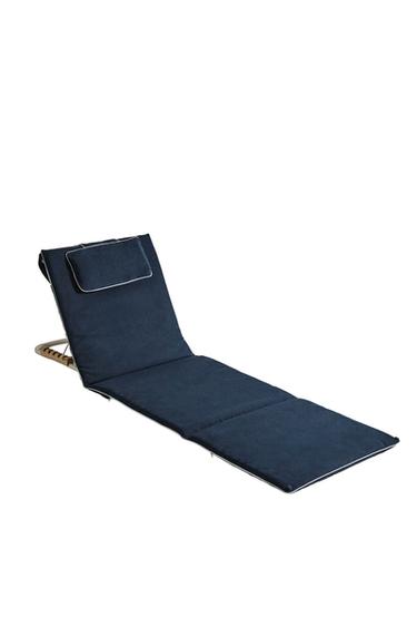 FOLDING BEACH GROUND LOUNGER - Blue by Zara