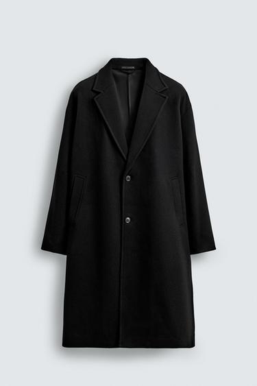 WATER-REPELLENT STRUCTURED COAT - Black by Zara