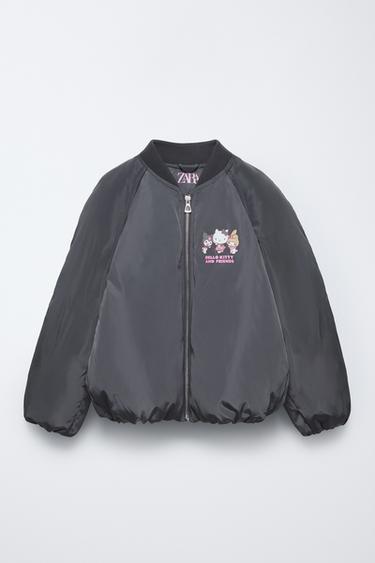 KUROMI © SANRIO BOMBER JACKET - Anthracite grey by Zara