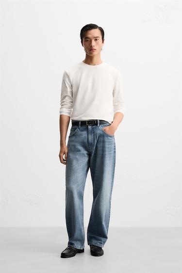 BAGGY FIT JEANS - Mid-blue by Zara