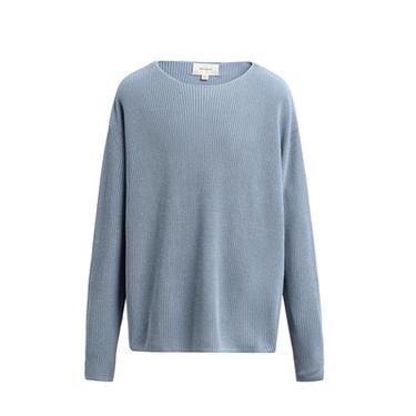 SILK/LINEN TEXTURED JUMPER - Sky blue by Zara