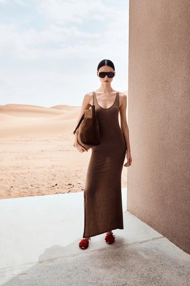 MAXI SUEDE TOTE BAG - Khaki Green by Zara - Image 0