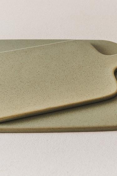 STONEWARE CHOPPING BOARD - GREENISH by Zara