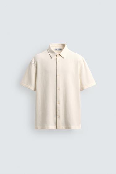 COMFORT TEXTURED SHIRT - Ecru by Zara