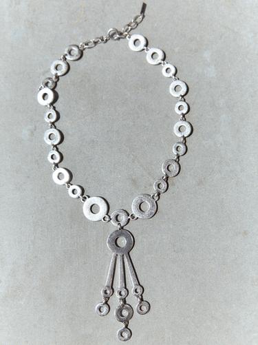 CIRCLE METAL CHOKER NECKLACE - Silver by Zara