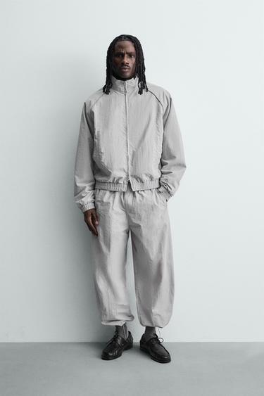 TECHNICAL JACKET WITH CONTRAST TRIMS - Light grey by Zara