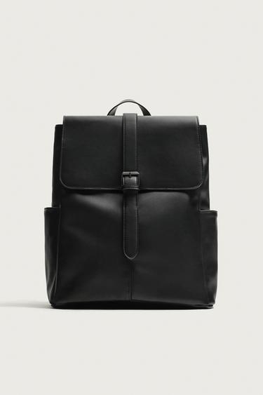 BACKPACK WITH BELT DETAIL - Black by Zara