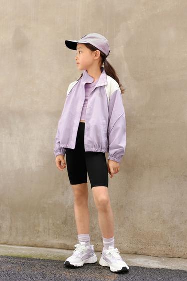 RAINCOAT WITH CONTRAST TRIM DETAIL - Mauve by Zara