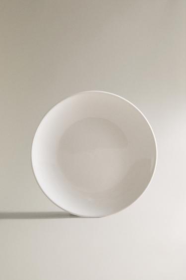 STONEWARE DESSERT PLATE - White by Zara