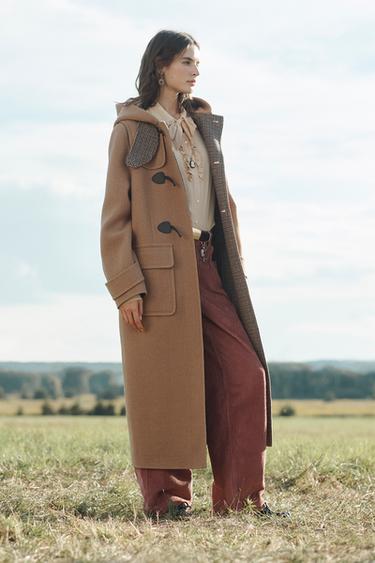 LIMITED EDITION WOOL BLEND COAT - camel by Zara