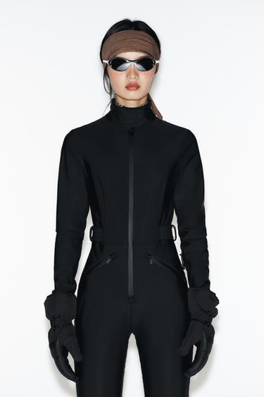 MONO WATER RESISTANT WINDPROOF RECCO® TECHNOLOGY SKI COLLECTION - Black by Zara