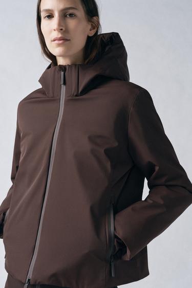 WATER-REPELLENT PUFFER JACKET - ZW COLLECTION - Brown by Zara - Image 0