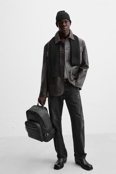 TEXTURED BACKPACK - Black by Zara - Image 0