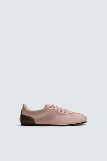 LEATHER TRAINERS HARRY LAMBERT FOR ZARA x DISNEY - Pink by Zara