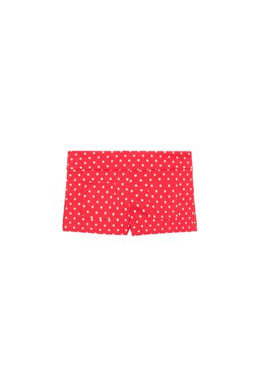 MINI DOT POCKET SHORTS - Red / White by Zara
