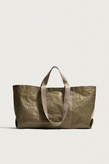 TOTE BAG - Taupe grey by Zara