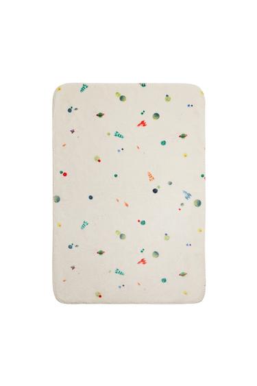 PLANET BABY BLANKET - Ecru by Zara