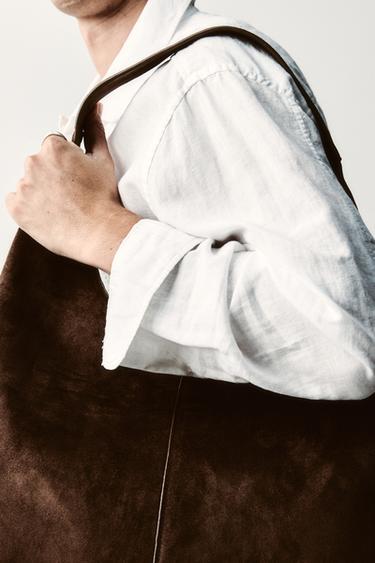 PLAIN TOTE BAG - Brown by Zara