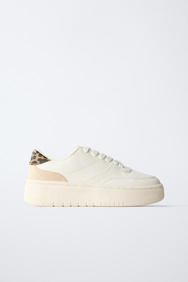 PLATFORM SNEAKERS - White by Zara