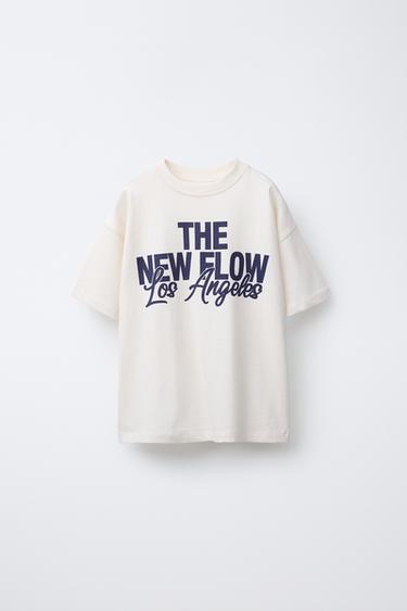 T-SHIRT WITH CITY PRINT - Ecru by Zara - Image 0