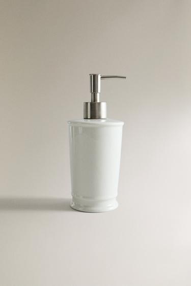 CERAMIC SOAP DISPENSER - Ecru by Zara