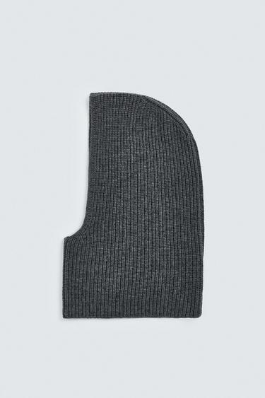 WOOL BLEND BALACLAVA - Grey by Zara