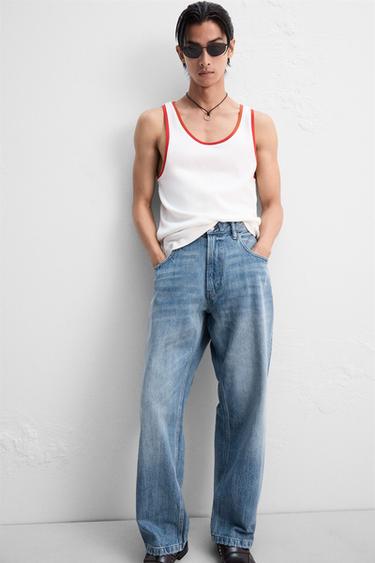 BAGGY FIT JEANS - Mid-blue by Zara