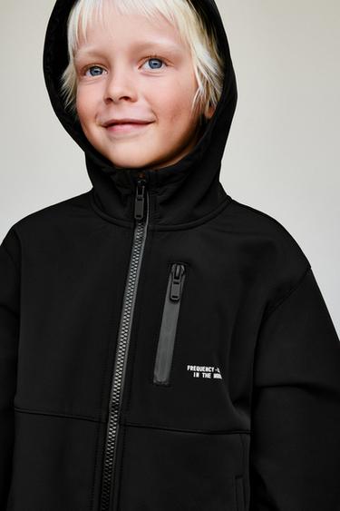LINED HOODED JACKET - Black by Zara