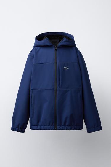 HOODED TECHNICAL JACKET - Bluish by Zara