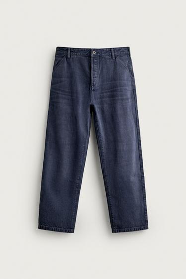 WASHED RELAXED FIT JEANS - Bluish by Zara