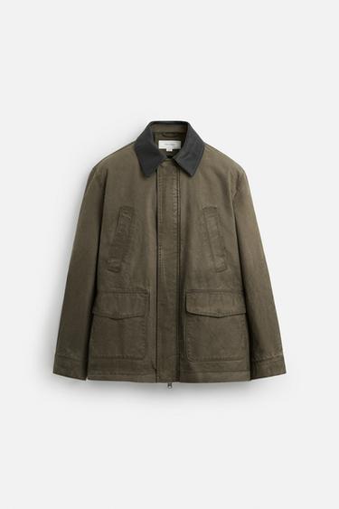 COMBINED WASHED JACKET - Earth by Zara