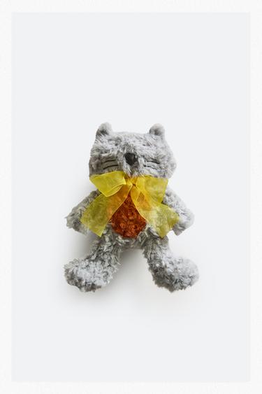 KIDS' X THE ANIMALS OBSERVATORY CAT SOFT TOY - Grey by Zara