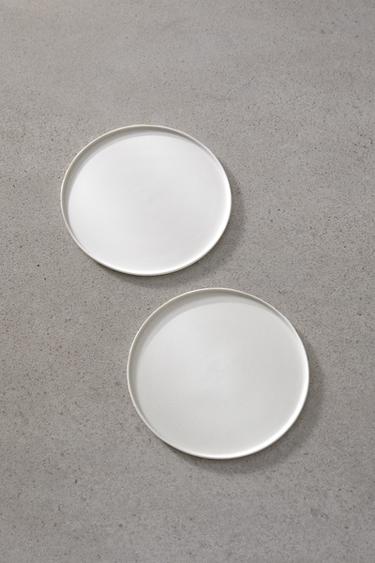 SET OF 2 - PLATE M - ecru-white by Zara - Image 0