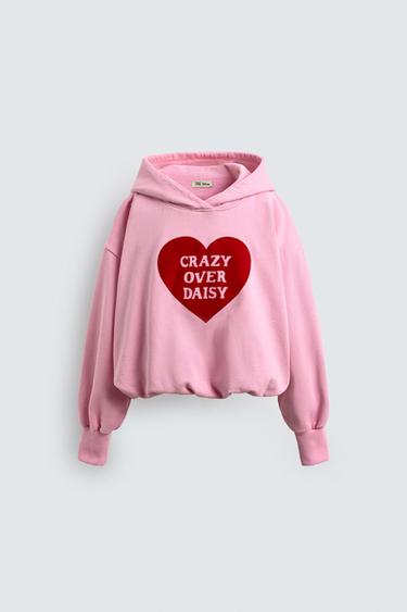 AGES 2-6 / HARRY LAMBERT FOR ZARA X DISNEY HOODIE WITH SLOGAN - Pink by Zara