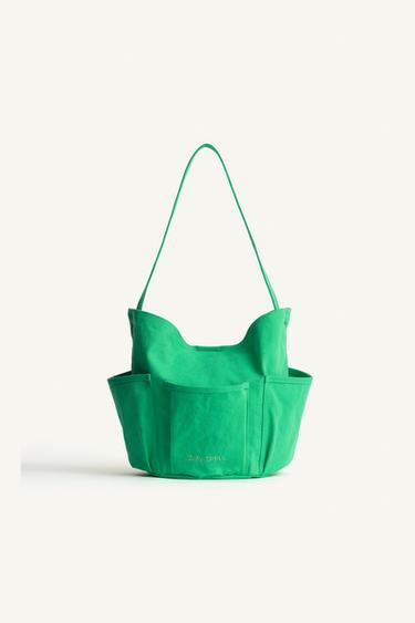 CTTN MLTPCKT MN BG - Green by Zara