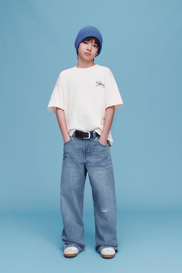 LOGO PRINT T-SHIRT - Ecru by Zara