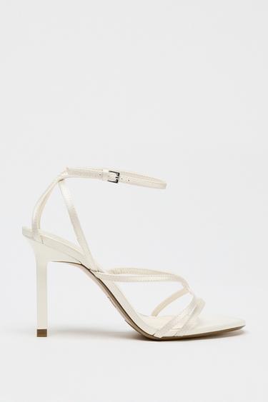 LIMITED EDITION STRAPPY HIGH-HEEL SANDALS - Ecru by Zara