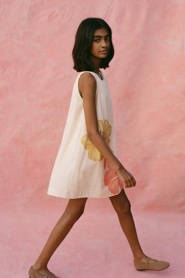 FLORAL DRESS - Ecru by Zara