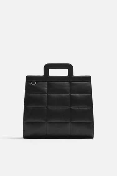 PADDED TOTE BAG - Black by Zara