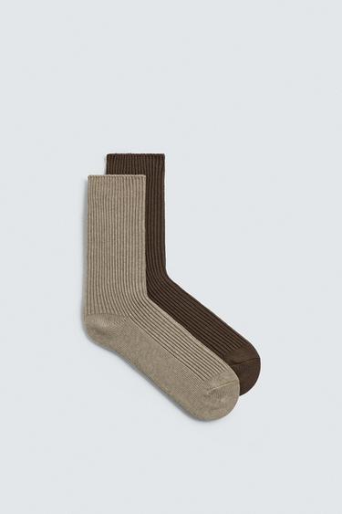 2-PACK OF RIBBED SOCKS - various by Zara