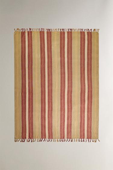 STRIPED LINEN BLANKET - striped by Zara - Image 0